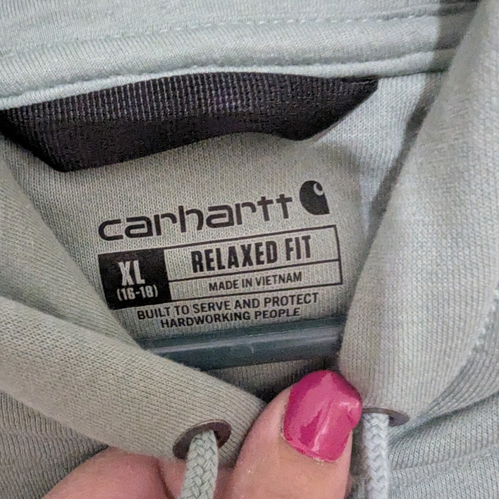 Carhartt Men's Gray Hoodie Sweater - Picture 2 of 4